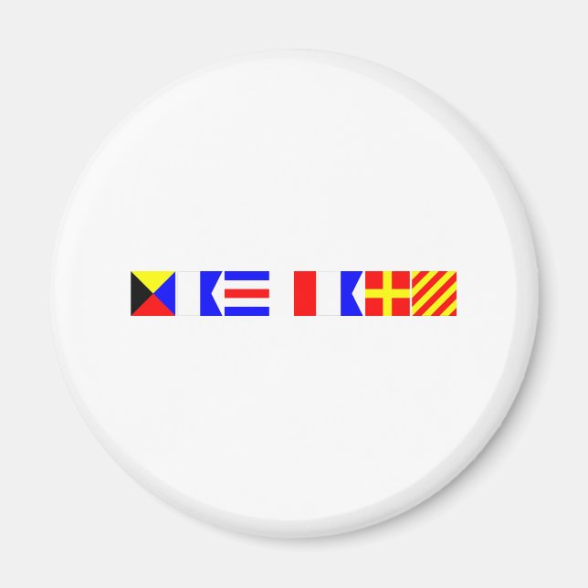Code Flag Zachary Magnet (Vorne)
