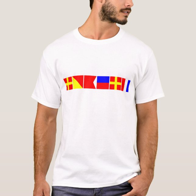 Code-Flagge Robert T-Shirt (Vorderseite)