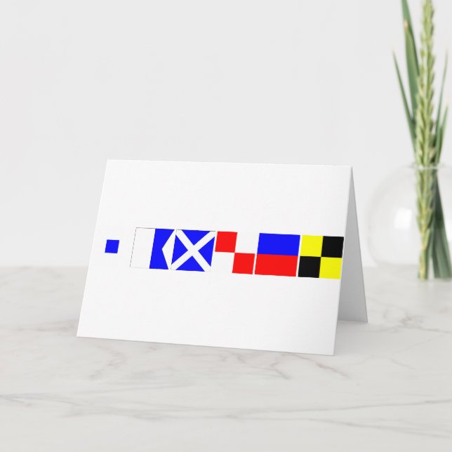 Code-Flagge Samuel Karte (Vorderseite)