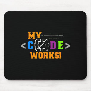 Code funktioniert lustig Programmierer codiert Sof Mousepad