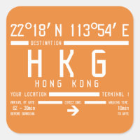 Code für den internationalen Flughafen Hongkong