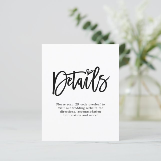 Code für Hochzeitsskripte für Skript QR (Stehend Vorderseite)