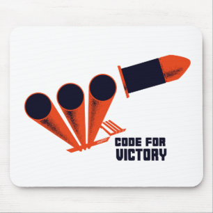 Code für Sieg -- WW2 Mousepad