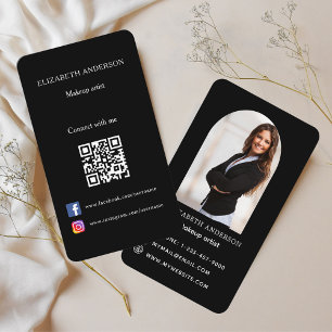 Code für Social Media des Fotos Visitenkarte