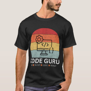 Code Guru - Essen, Schlafen, Coden, Wiederholen T-Shirt