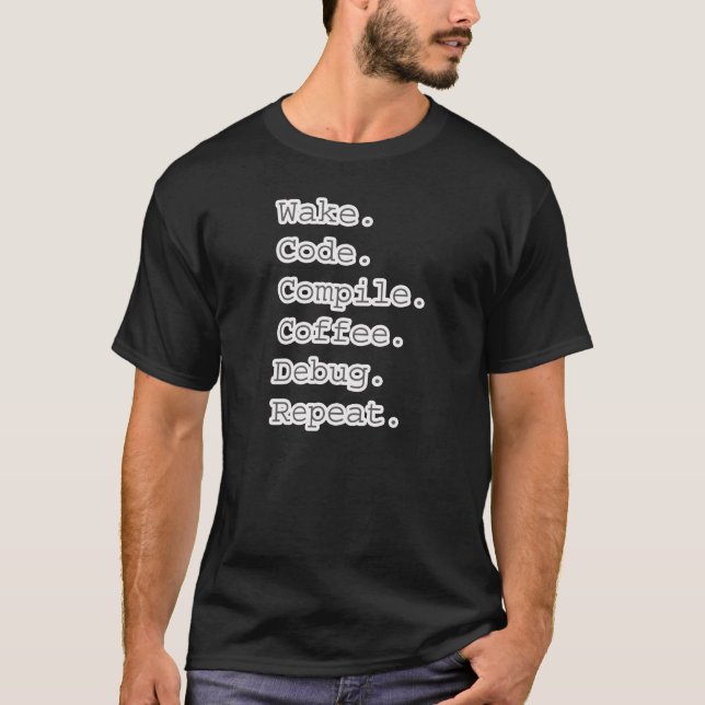 Code kompilieren ausprüfen T-Shirt (Vorderseite)