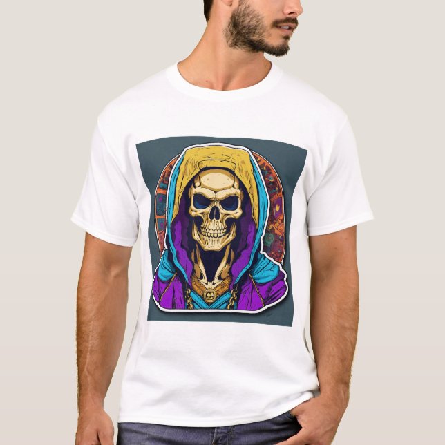 "Code-Kreationen: Portrait eines Entwicklers gedru T-Shirt (Vorderseite)