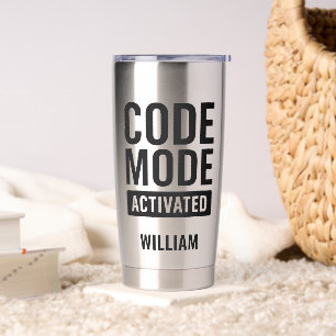 Code-Modus Aktivierter Code-Entwickler Thermobecher