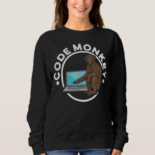 Code Monkey Programming Coder Software-Entwickler Sweatshirt
