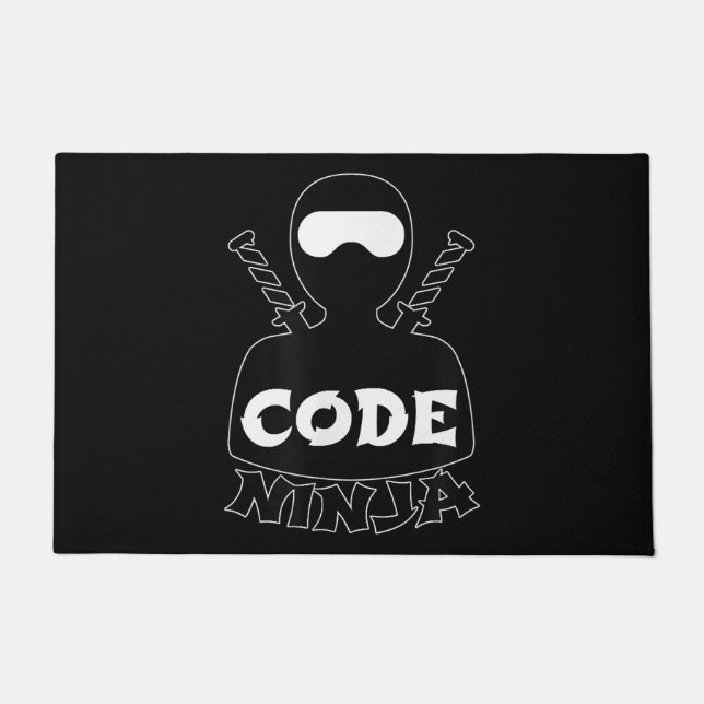 Code Ninja Computer-Codierungsingenieur Lustige Li Fußmatte (Vorderseite)