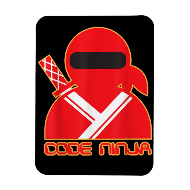 Code Ninja Computer-Codierungsingenieur Lustige Li Magnet (Vertikal)