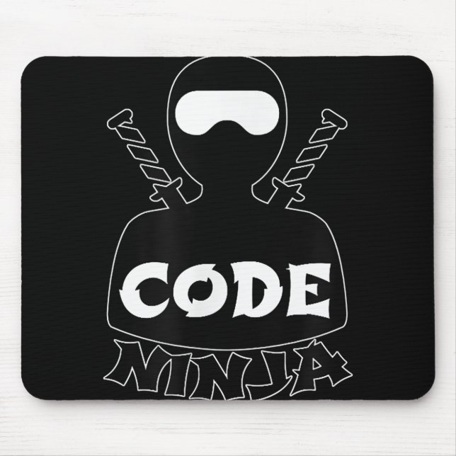 Code Ninja Computer-Codierungsingenieur Lustige Li Mousepad (Vorne)
