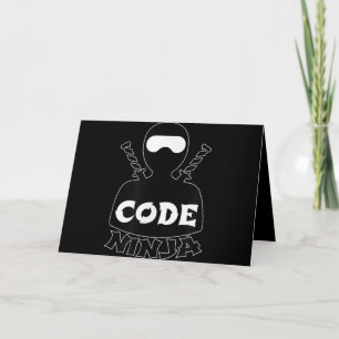 Code Ninja Computer Coding Engineer Funny Liebhabe Feiertagskarte