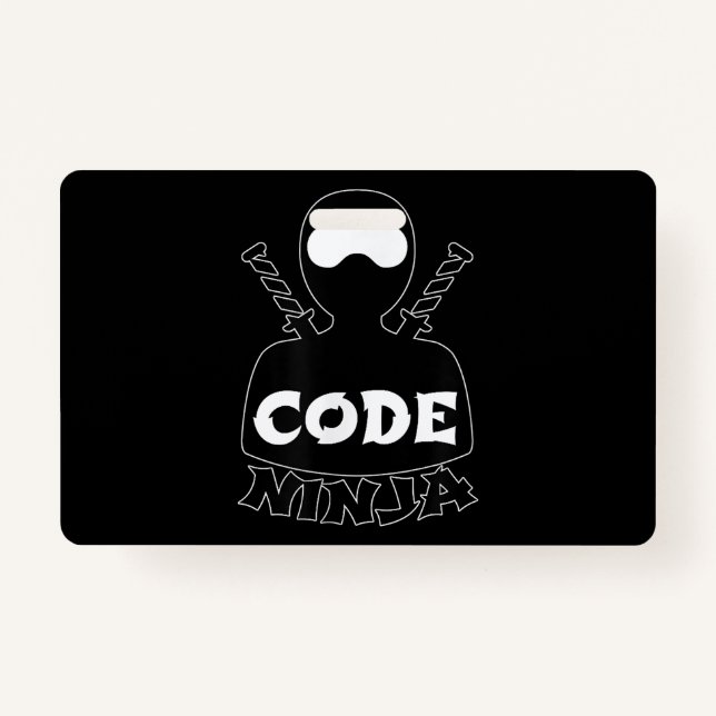 Code Ninja Computer Coding Engineer Funny Lovers Ausweis (Vorderseite)