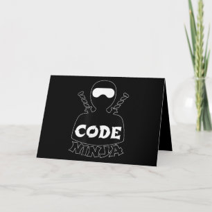 Code Ninja Computer Coding Engineer Funny Lovers Karte