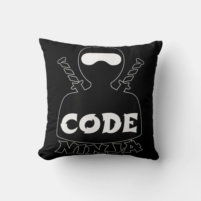 Code Ninja Computer Coding Engineer Funny Lovers Kissen (Vorderseite)
