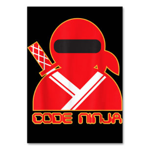 Code Ninja Computer Coding Engineer Funny Lovers Tischnummer