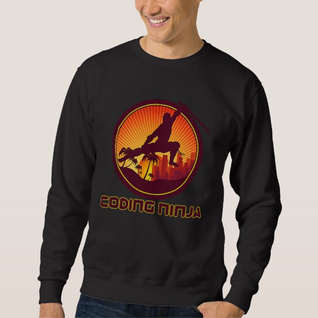 Code Ninja Computer Coding Programmier Engineer Re Sweatshirt (Vorderseite)