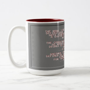 Code-Pokal Zweifarbige Tasse