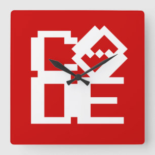 CODE QUADRATISCHE WANDUHR