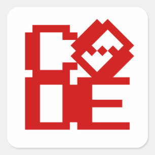 CODE QUADRATISCHER AUFKLEBER