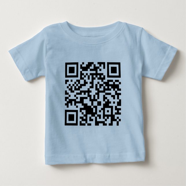 Code Rickrolled Rick-RollenQR Baby T-shirt (Vorderseite)