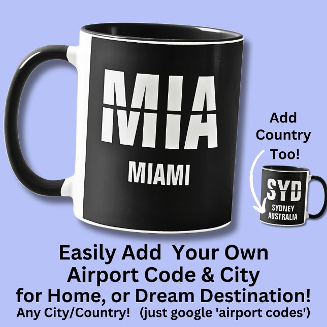 Code & Stadt, Flughafencode MIA, MIAMI hinzufügen Tasse (Von Creator hochgeladen)