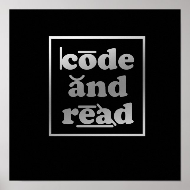 Code und Lesen Dyslexie Sensibilisierungstherapeut Poster (Vorne)