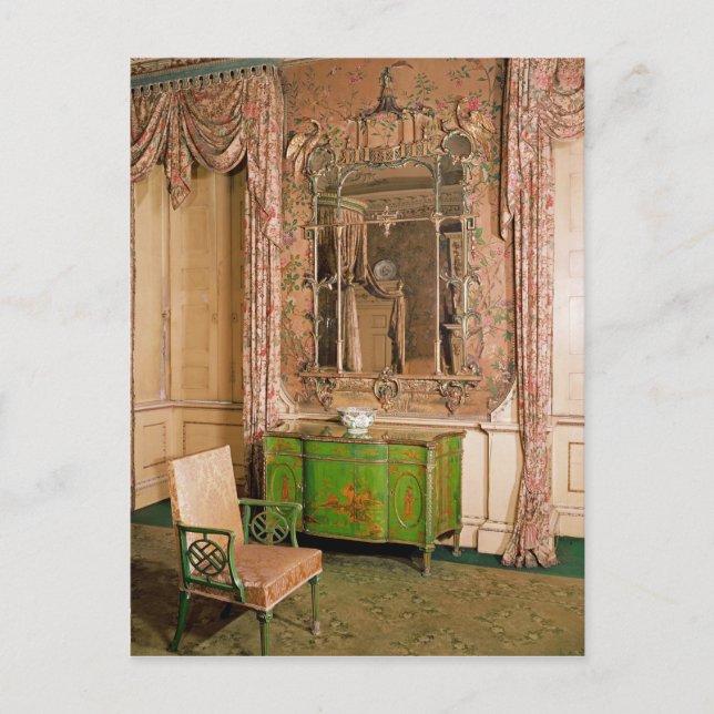 Code und Stuhl in der Schlafkammer des Staat Postkarte (Vorderseite)