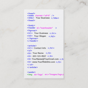 Code Visitenkarte