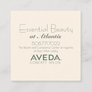 Code-Visitenkarte des Salon-QR Quadratische Visitenkarte