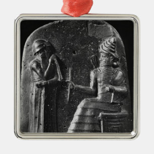 Code von Hammurabi, Spitze des Stele Silbernes Ornament