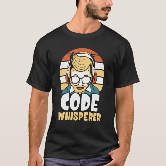 Code Whisperer Codierung Coder Programmierung Code T-Shirt (Vorderseite)