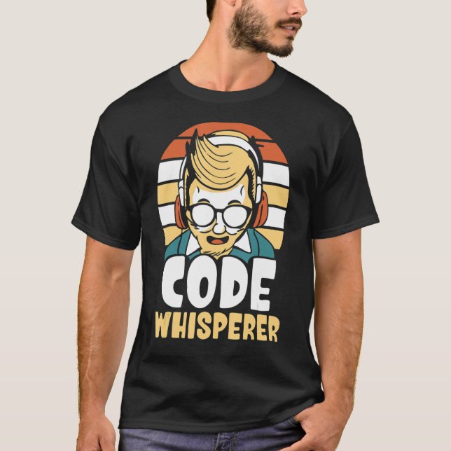 Code Whisperer Coding Coder Programmcode IT T-Shirt (Vorderseite)