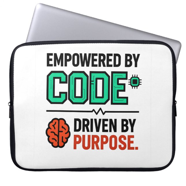 Code With Purpose Laptop Sleeve (Vorderseite)