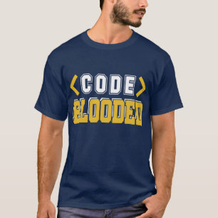 Codeblockierte Computerprogrammierung T-Shirt