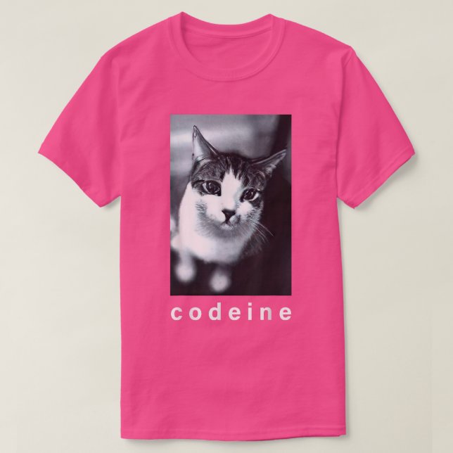 Codein Cat Funny T-Shirt (Design vorne)