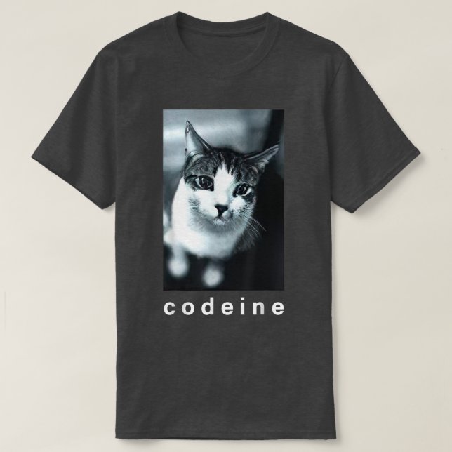 Codein Cat Funny  T-Shirt (Design vorne)