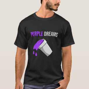 Codein Rap Lean Husten Sirup Lila trinken T-Shirt
