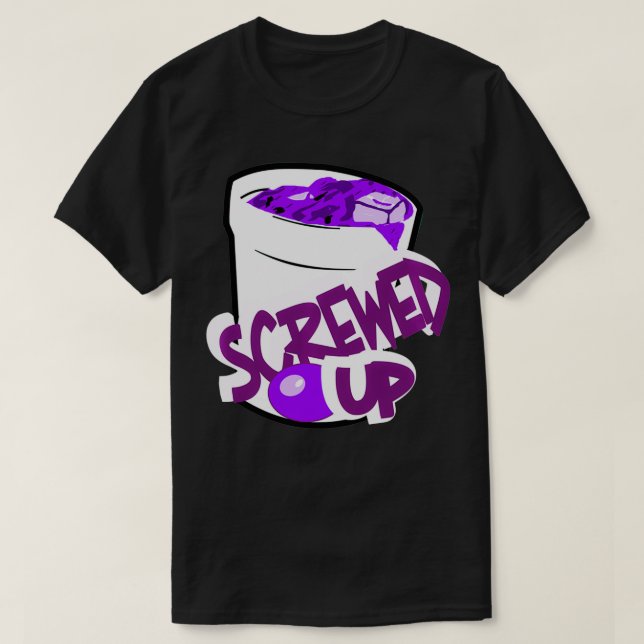 Codein Sizzurp schraubte den Lean Cough Sirup Prom T-Shirt (Design vorne)