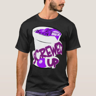 Codein Sizzurp schraubte den Lean Cough Sirup Prom T-Shirt