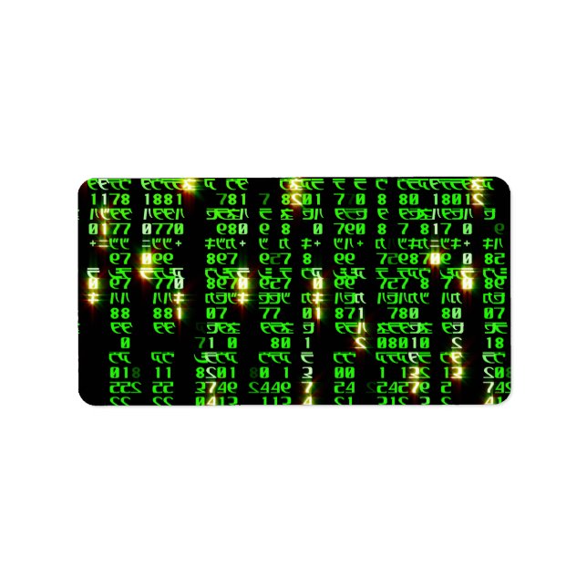 Codematrix Adressaufkleber (Vorne)