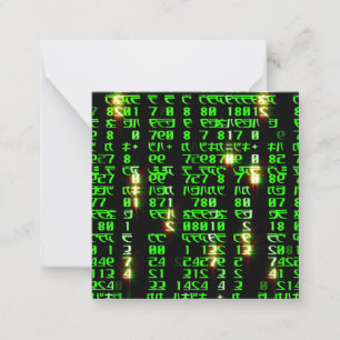 Codematrix Mitteilungskarte