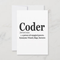 Coder Definition Funny Niedlich Computer Nerd Gesc