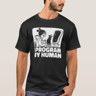 Coder Feline Developer Software Engineer Cat Prog T-Shirt