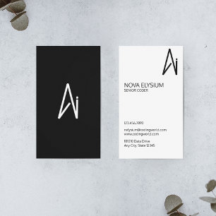 Coder für künstliche Intelligenz Visitenkarte