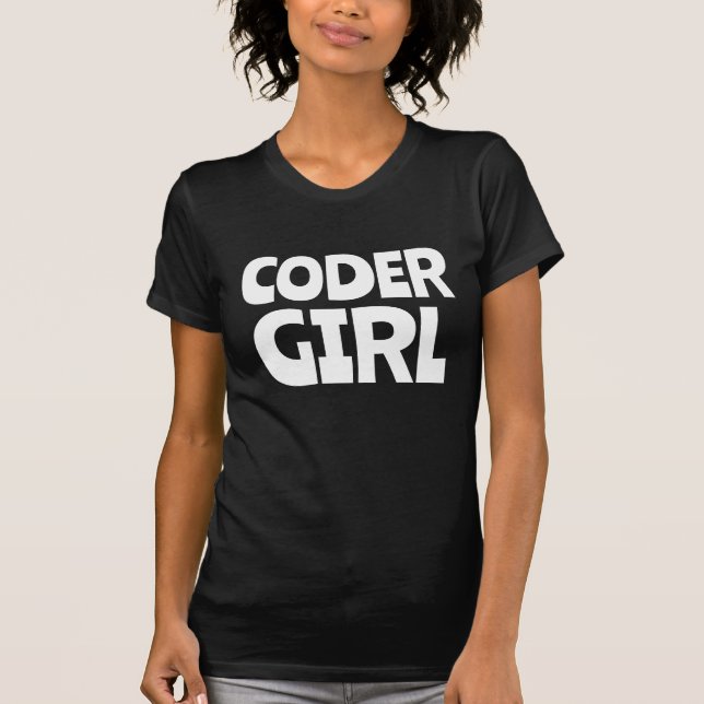 CODER GIRL T - SHIRT (Vorderseite)