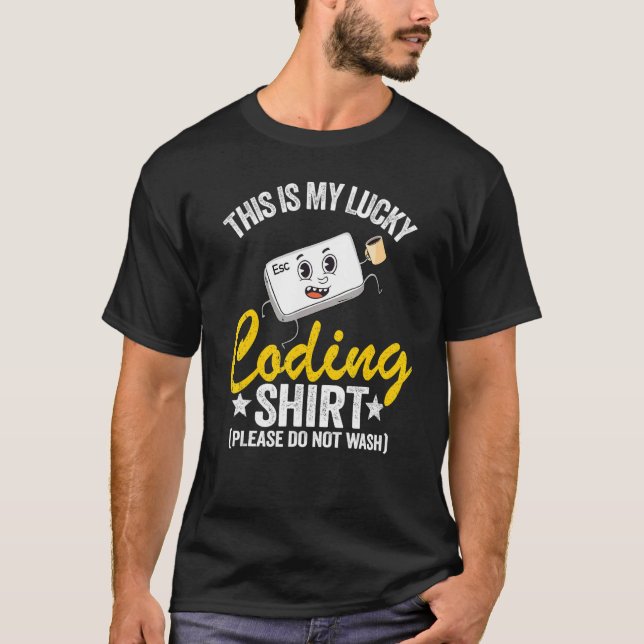 Coder Jokes Geek Computer-Programmierer Dies ist m T-Shirt (Vorderseite)