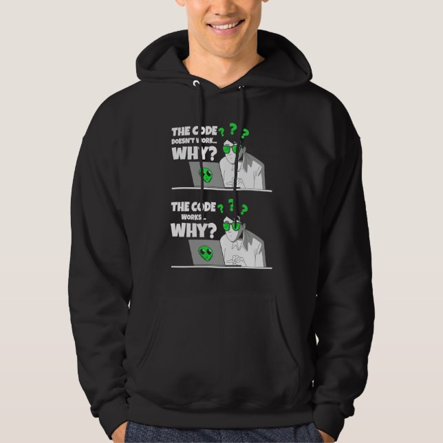 Coder Programmer Software Engineer  Idea IT Fan Hoodie (Vorderseite)