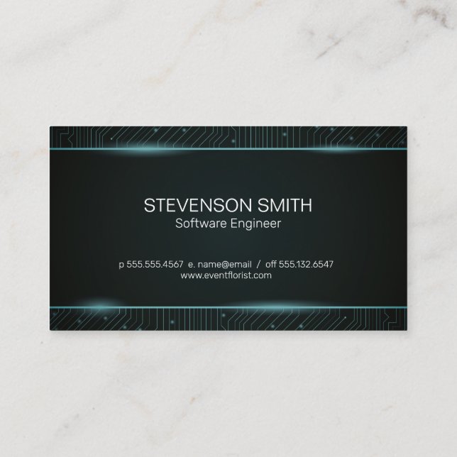 Coder | Programmierer | Visitenkarte für den Schal (Rückseite)